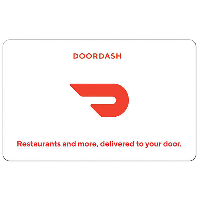 DoorDash 50 Value eGift Card (Email Delivery)