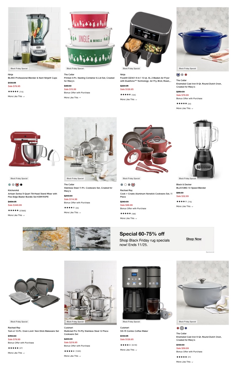 Black Friday Sale on Kitchenware