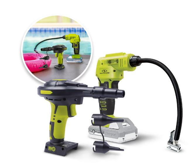 Sun Joe + Auto Joe 24V Cordless High Volume Inflator & Portable Air