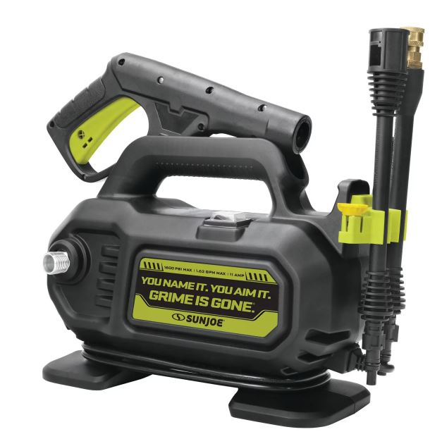 Sun Joe Electric Pressure Washer with Foam Cannon & Spray Nozzle, 11