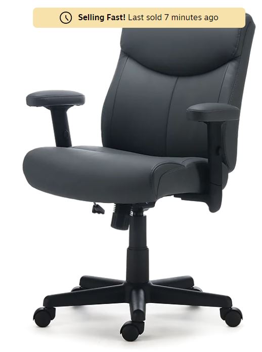 Staples Traymore Ergonomic Faux Leather Swivel Computer and Desk Chair