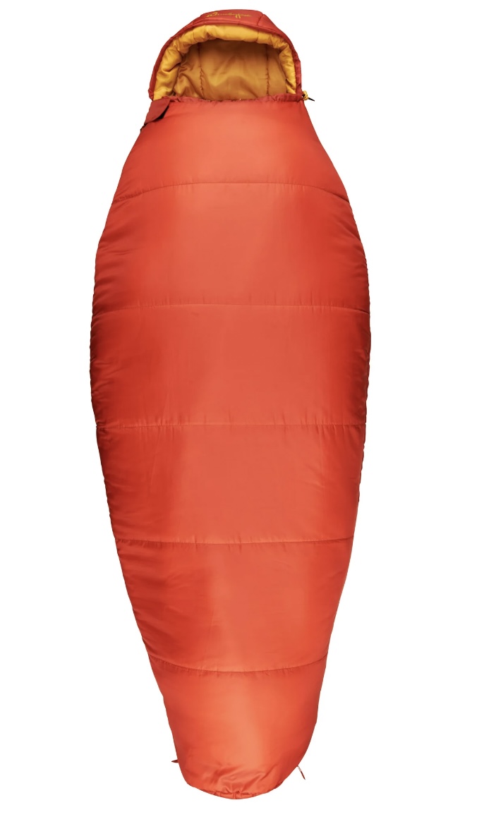 Slumberjack Eagle Falls 20Degree SideSleeper Mummy Sleeping Bag, Orange, 35″x88