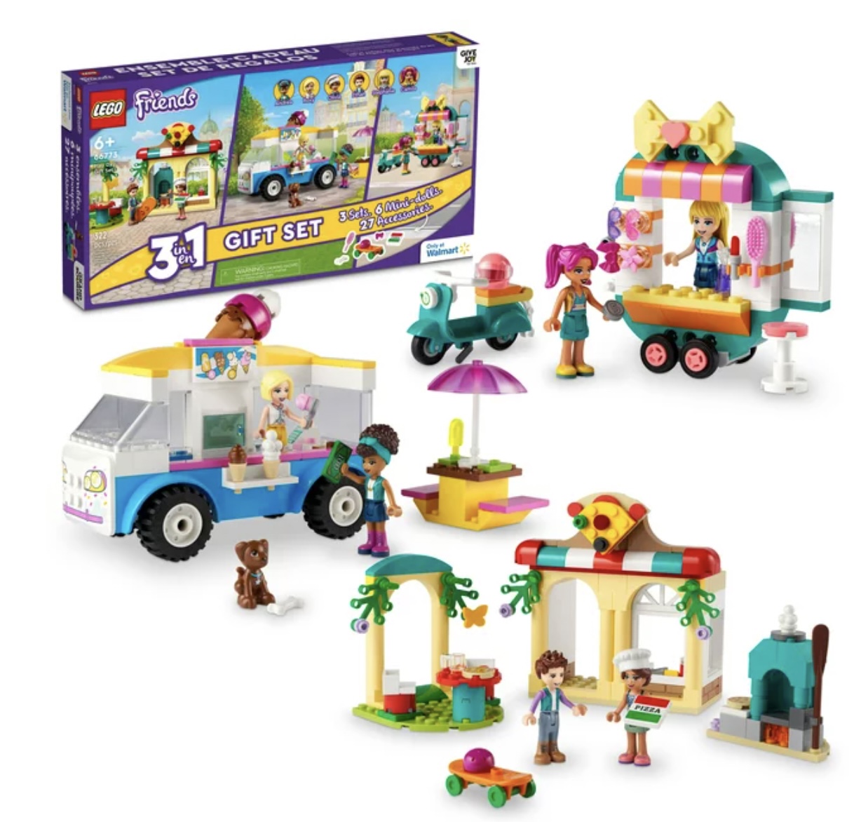LEGO Friends Play Day Gift Set 66773, 3 in 1 Building Toy Set for 6