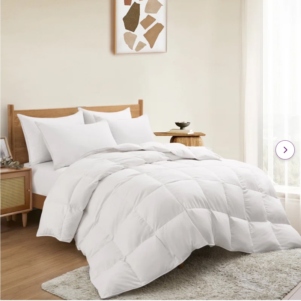 Fill Power All Season Down & Feather Blend Comforter