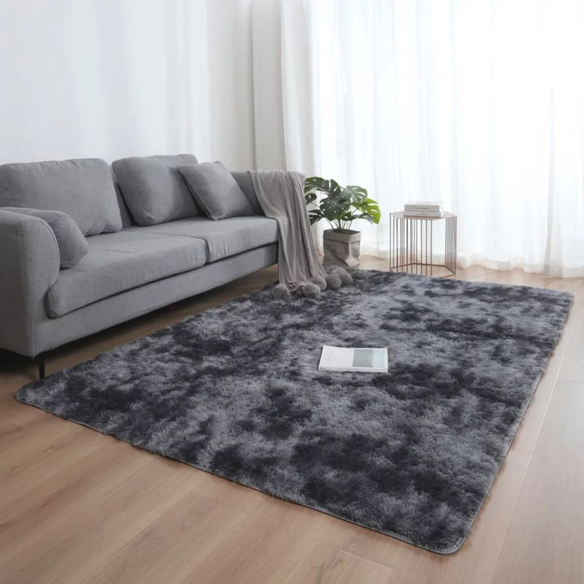 Novashion 5ft x 8ft Shaggy Area Rugs for Bedroom Living Room, Fluffy
