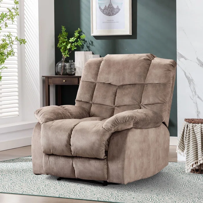 Chira 37” Wide Modern Super Soft Manual Upholstered Recliner