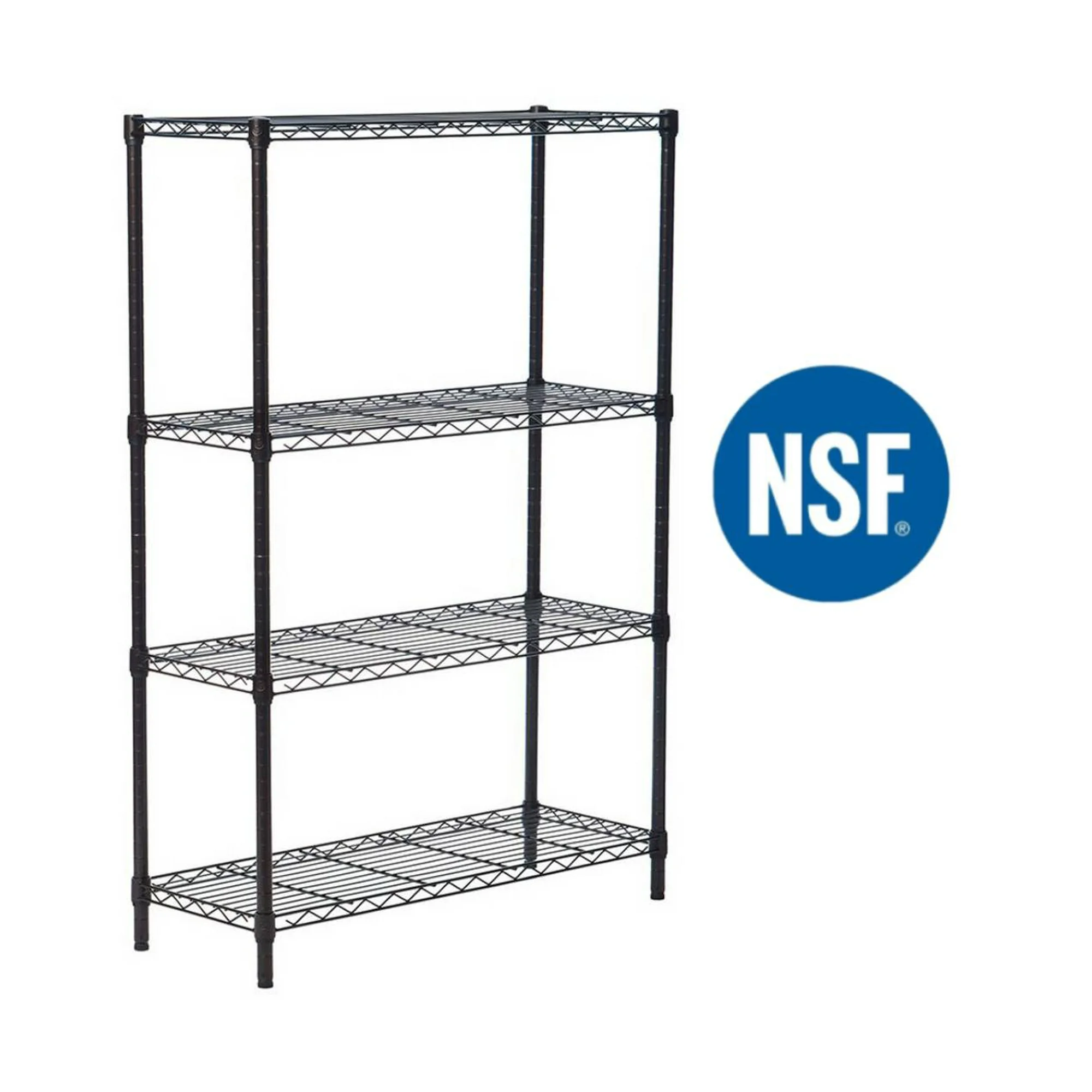 Ktaxon 4 Layer Wire Shelving Rack Metal Shelf Adjustable Unit Garage