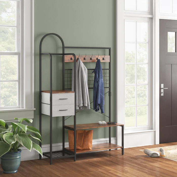 SRSFS-1022-BK5 Pressure Balance Shower Faucet Set 3 Colors LED Shower Head With Rough-in Valve