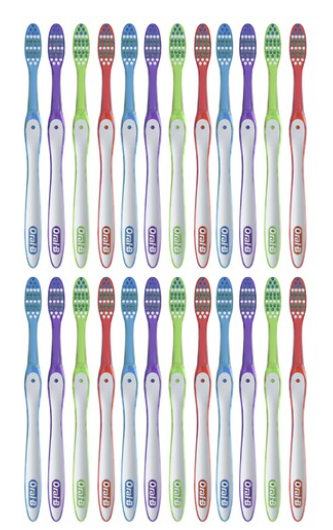 24-Pack: Oral B Fresh & Clean Medium Toothbrush
