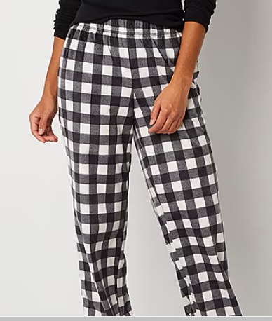Sleep Chic Womens Pajama Fleece Pants With Socks