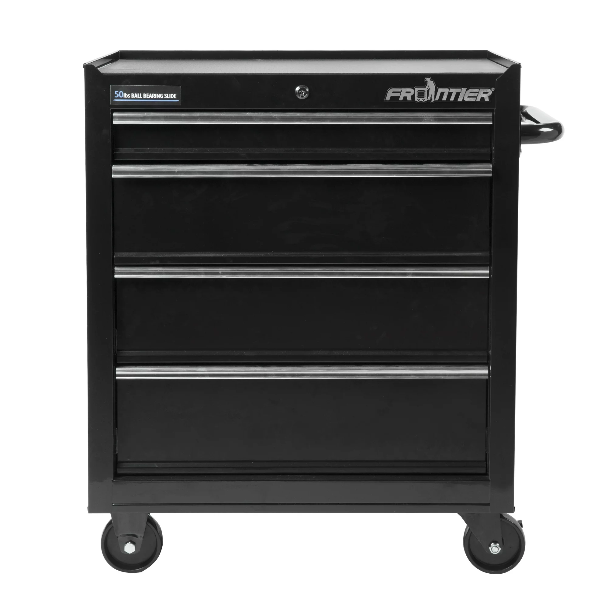 Frontier 26-inch 4-Drawer Base Cabinet Tool Chest, Metal, Black, 41112