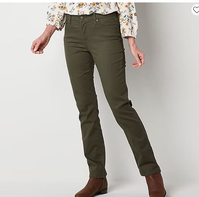 St. John’s Bay Tall Womens Mid Rise Straight Leg Jean