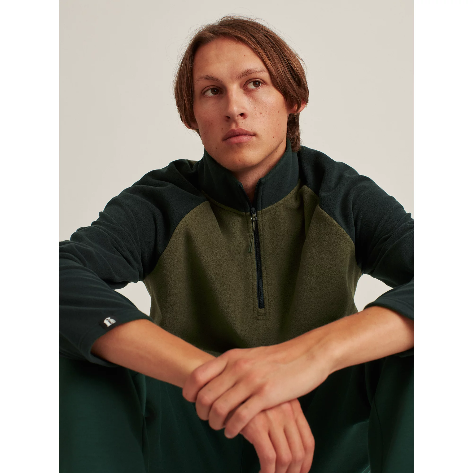 Bonobos Fielder Men’s and Big Men’s Polar Fleece Half Zip, Up to Size 3XL