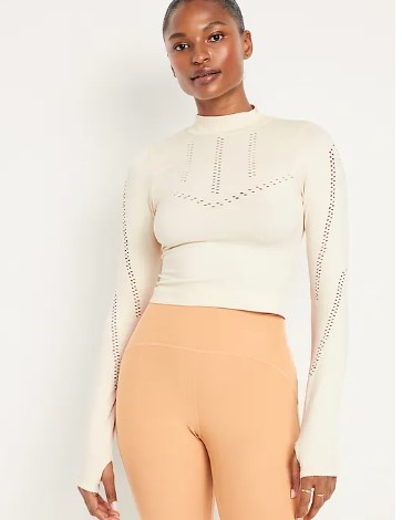 Seamless Cropped Performance Top for Women