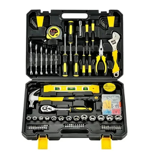 GOXAWEE 108-Piece Hand Tool Set, General Household Tool Kit, for Home Repair and DIY