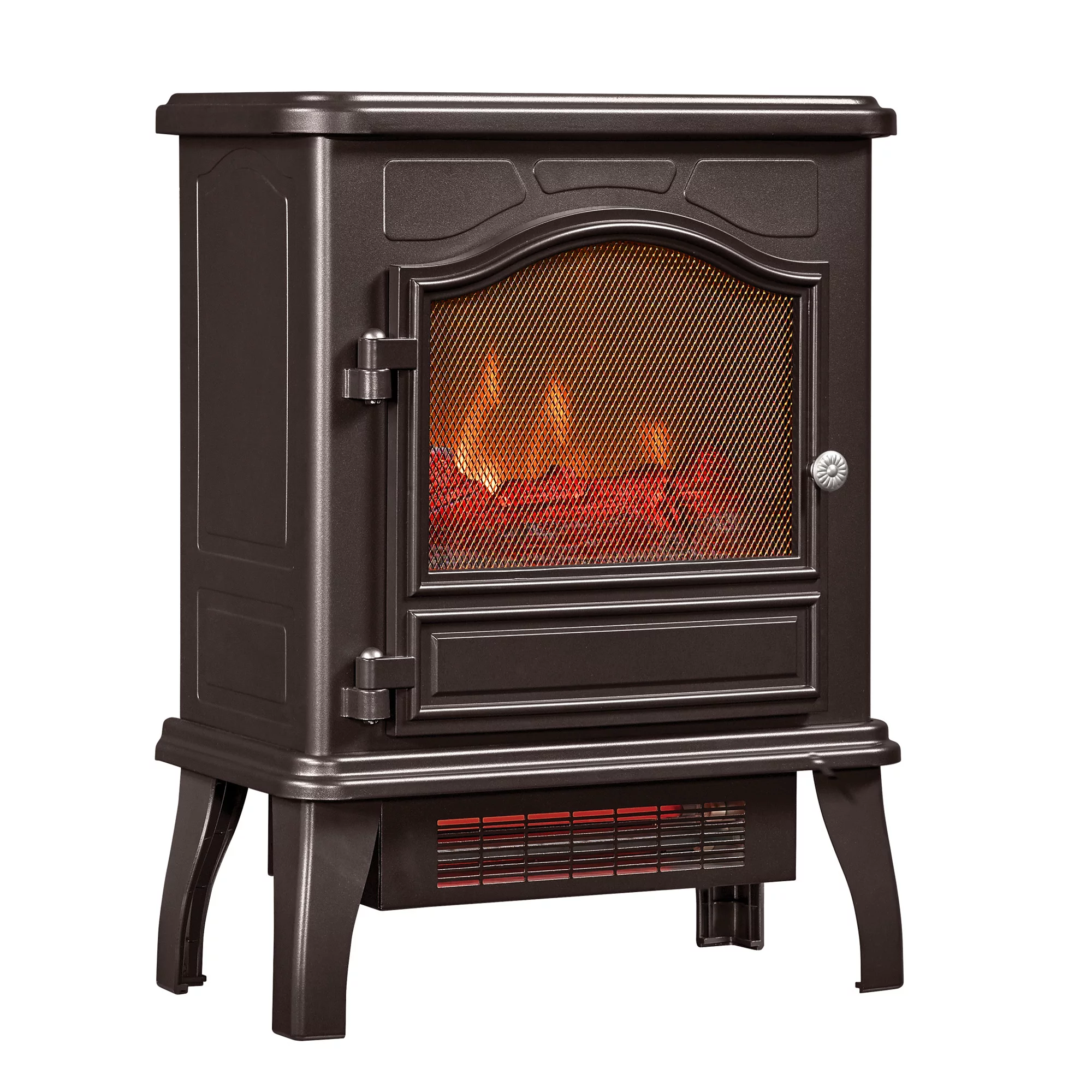 ChimneyFree Powerheat Infrared Quartz Electric Stove Heater, 1500W, Bronze