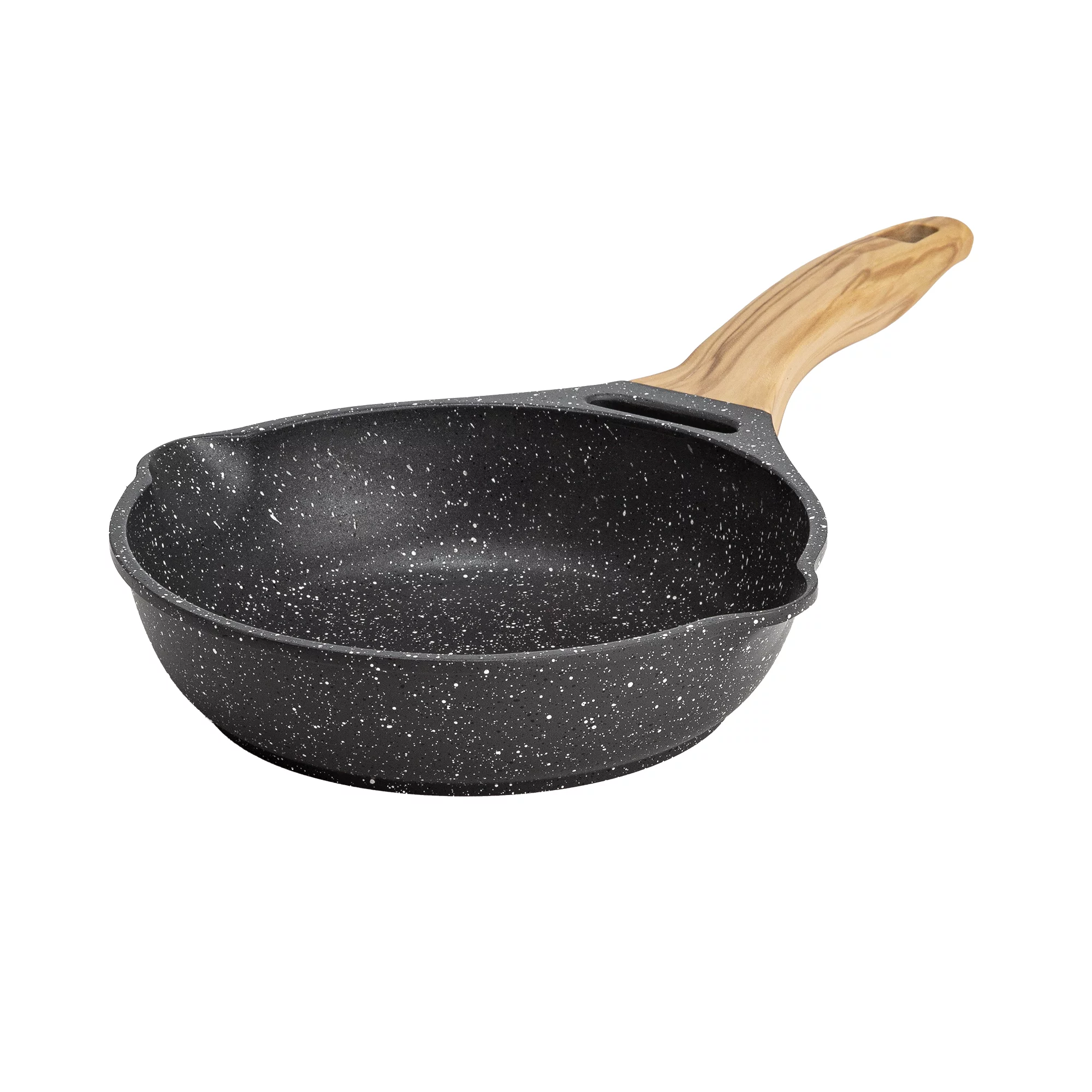 The Pioneer Woman Prairie Signature Cast Aluminum 8″ Fry Pan, Charcoal Speckle