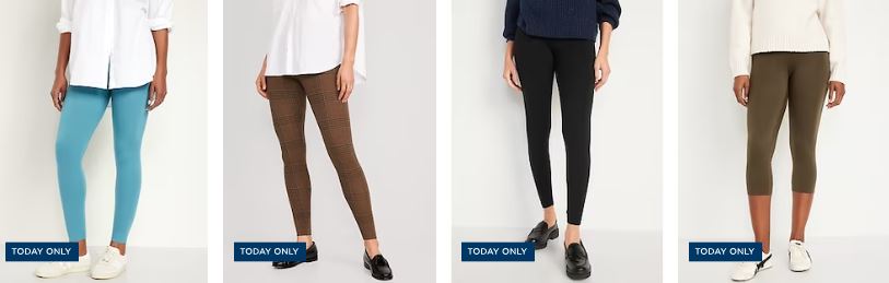 Women’s High Waisted Leggings Only $6 Today Only!