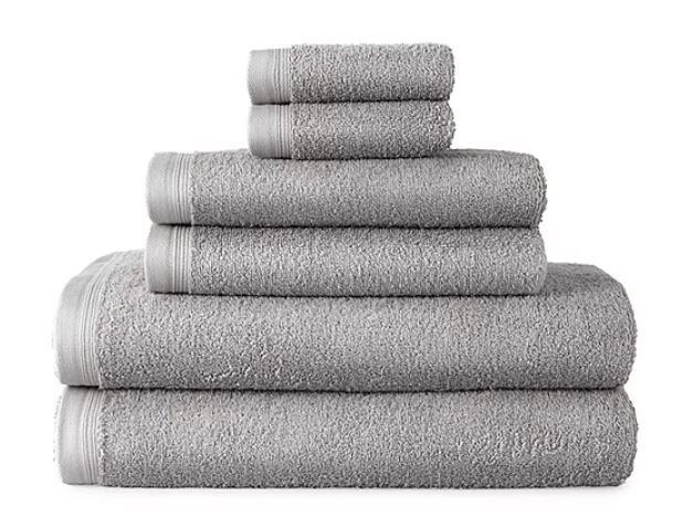 Home Expressions Solid and Stripe Bath Towel