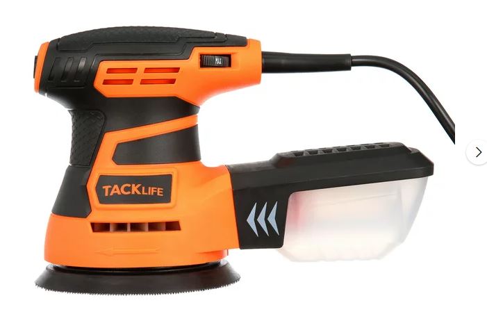 TACKLIFE 5-Inch Random Orbit Sander 3.0A With 12Pcs Sandpapers-PRS01A