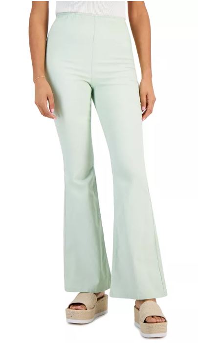 Juniors’ High-Rise Pull-On Flare Pants, Created for Macy’s