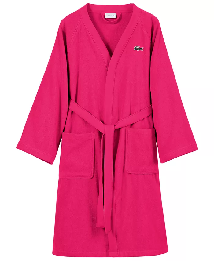 Logo Patch 100% Cotton Pique Bath Robe