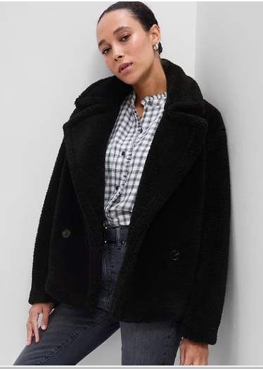 Relaxed Sherpa Moto Jacket