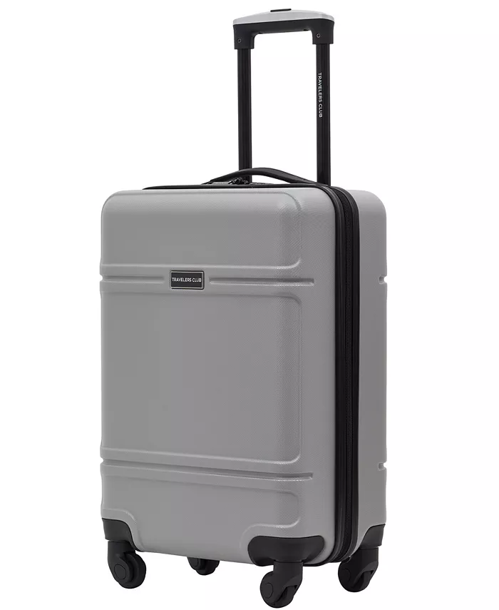 TRAVELERS CLUBSkyline Collection 20″ Rolling Carry-On with 360 Degree 4-Wheel System