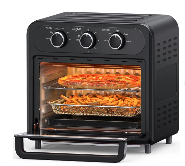 TaoTronics Air Fryer | 1700W 14.8 Quart | 9 in 1 Air Fryer Oven | Oil-less Cooker with Rotisserie Shaft