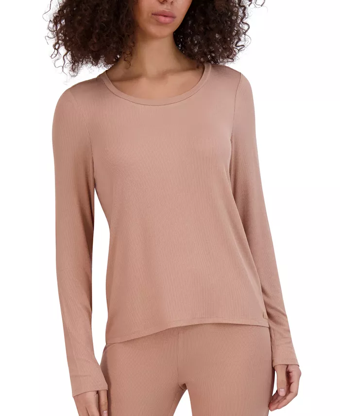 Women’s Ribbed Long-Sleeve Sleep Tee