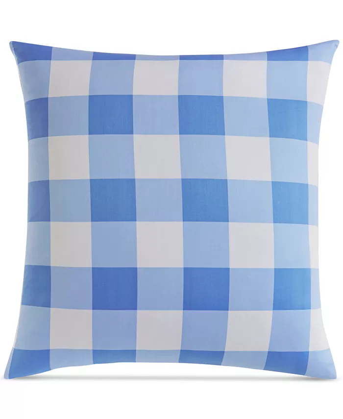 Gingham Colorblock Sham, European, Created for Macy’s