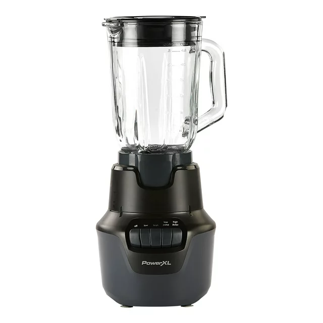 PowerXL™ Boost Blender Plus™ 4 Speed, 800 Watts, 48oz Glass Jar, Black