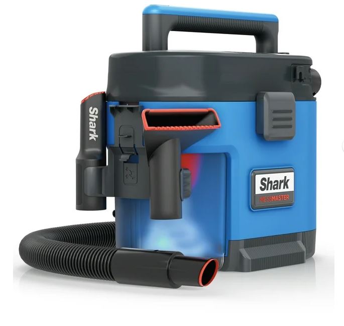 Shark MessMaster Portable Wet Dry Vacuum, Small Shop Vac, 1 Gallon