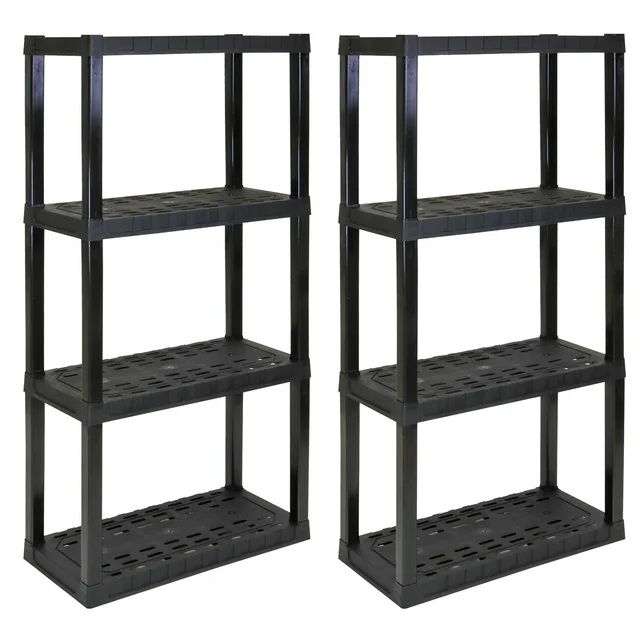 Hyper Tough 4Tier Shelving Unit, W30 x D14 x H57″ Multipurpose Home