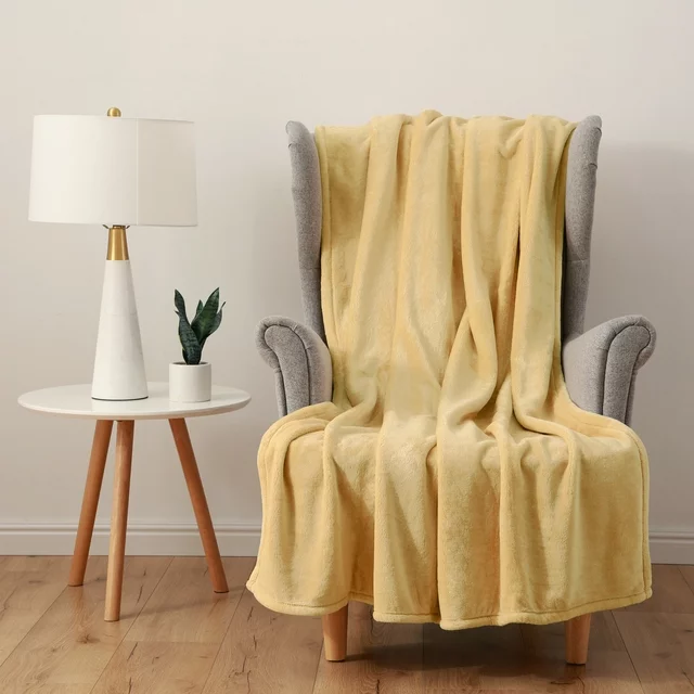 Berkshire Blanket & Home EcoPlush Throw Blanket, Tuscan Sun, Oversized