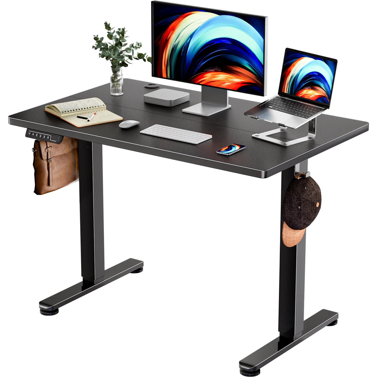 40″ x 24″ Electric Standing Desk Height Adjustable Sit Stand up Desk with 3 Memory Presets for