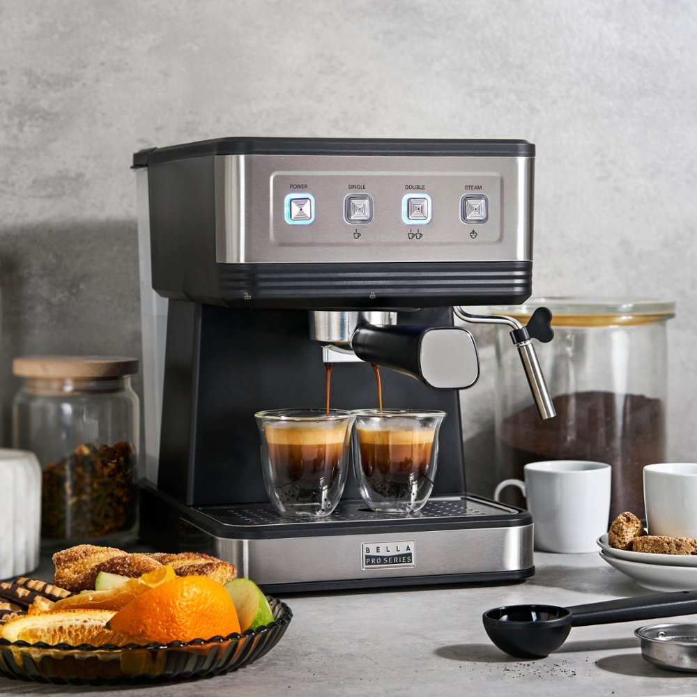 Bella Pro Series Espresso Machine with 20 Bars of Pressure