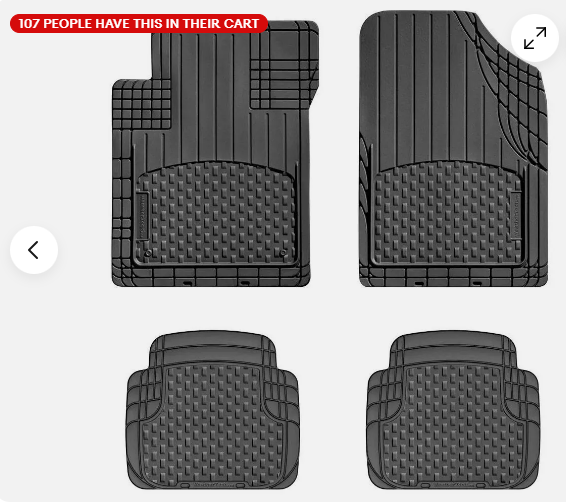 WeatherTech 4pk Floor Mat Black