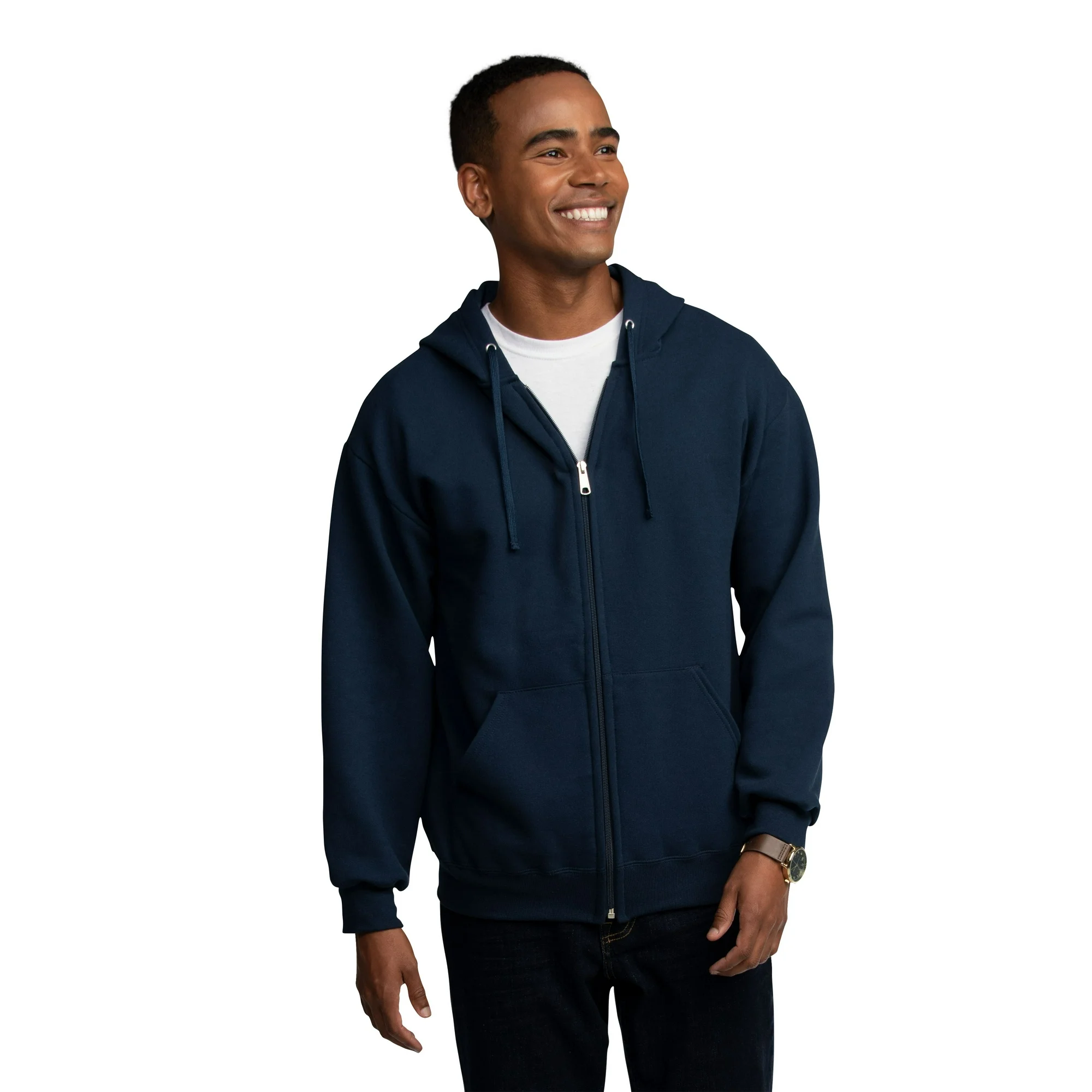 Fruit of the Loom Men’s EverSoft Fleece Full Zip Hoodie Jacket