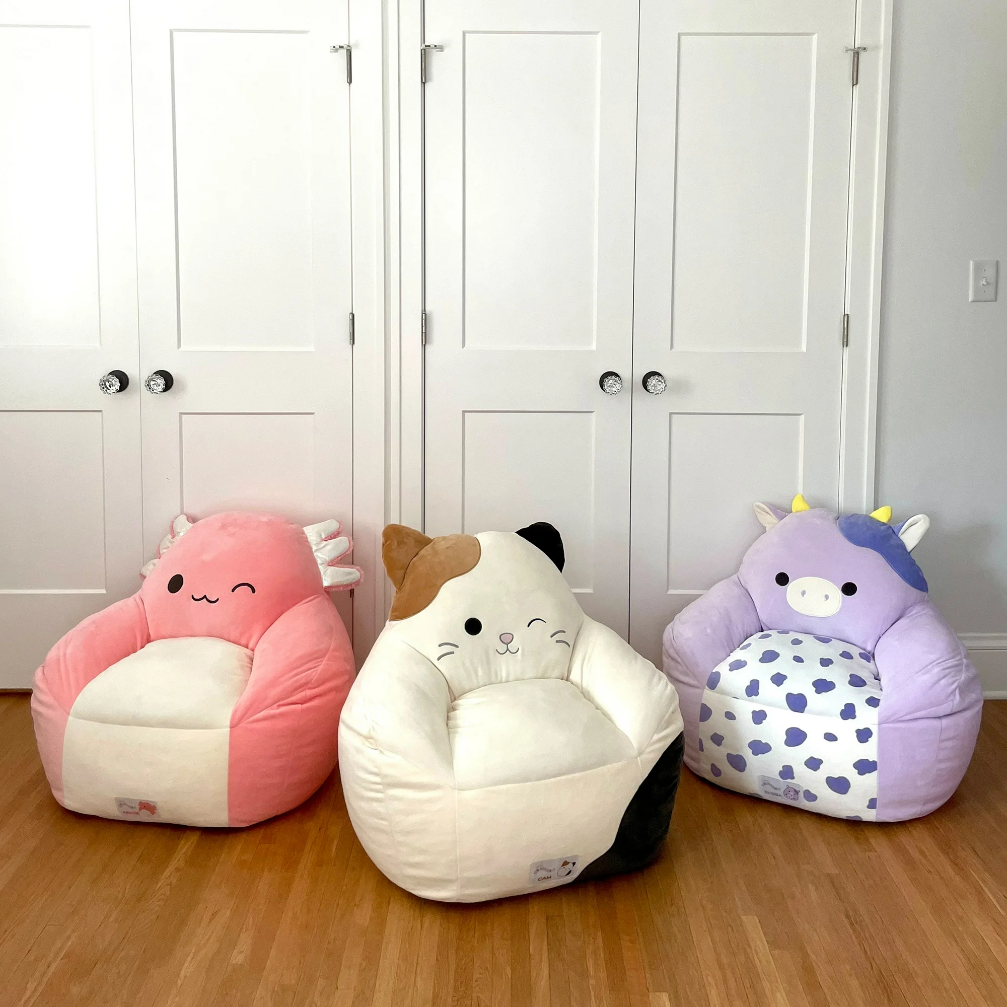 Squishmallows Official Cam Bean Bag Chair 30 in Wide Kids Squishy