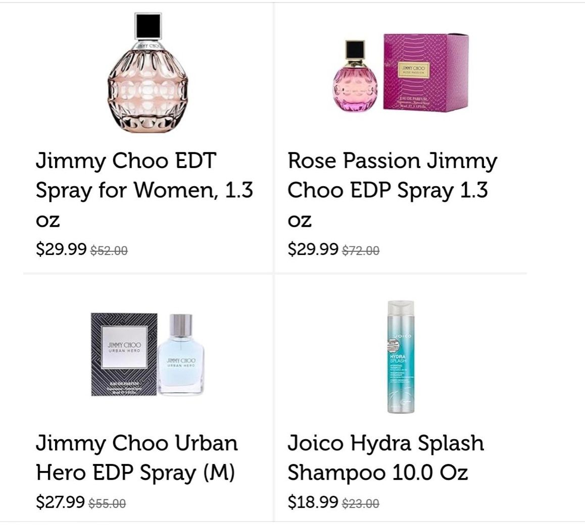 Discounts on Fragrances