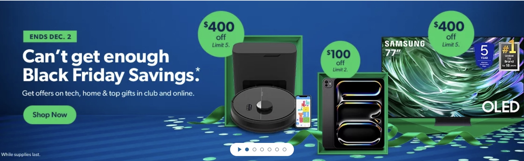 Sam’s Club Cyber Monday Sale Live Now!