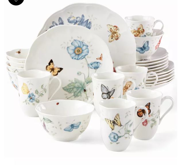Butterfly Meadow 24 Pc. Dinnerware Set, Service for 6, Exclusively at Macy’s