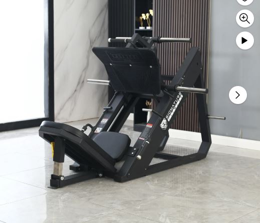 BalanceFrom Commercial Grade Plate Loaded Adjustable Leg Press Machine with Extra Plate Storage, 1000-Pound Capacity