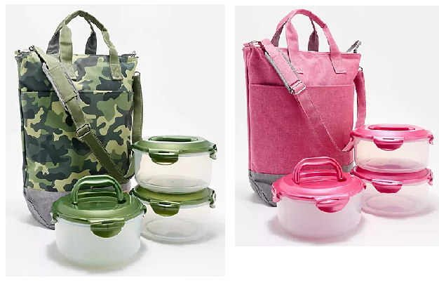 LocknLock Insulated Tote w/ 3-pc Storage Set w/Handles & (1) Divider