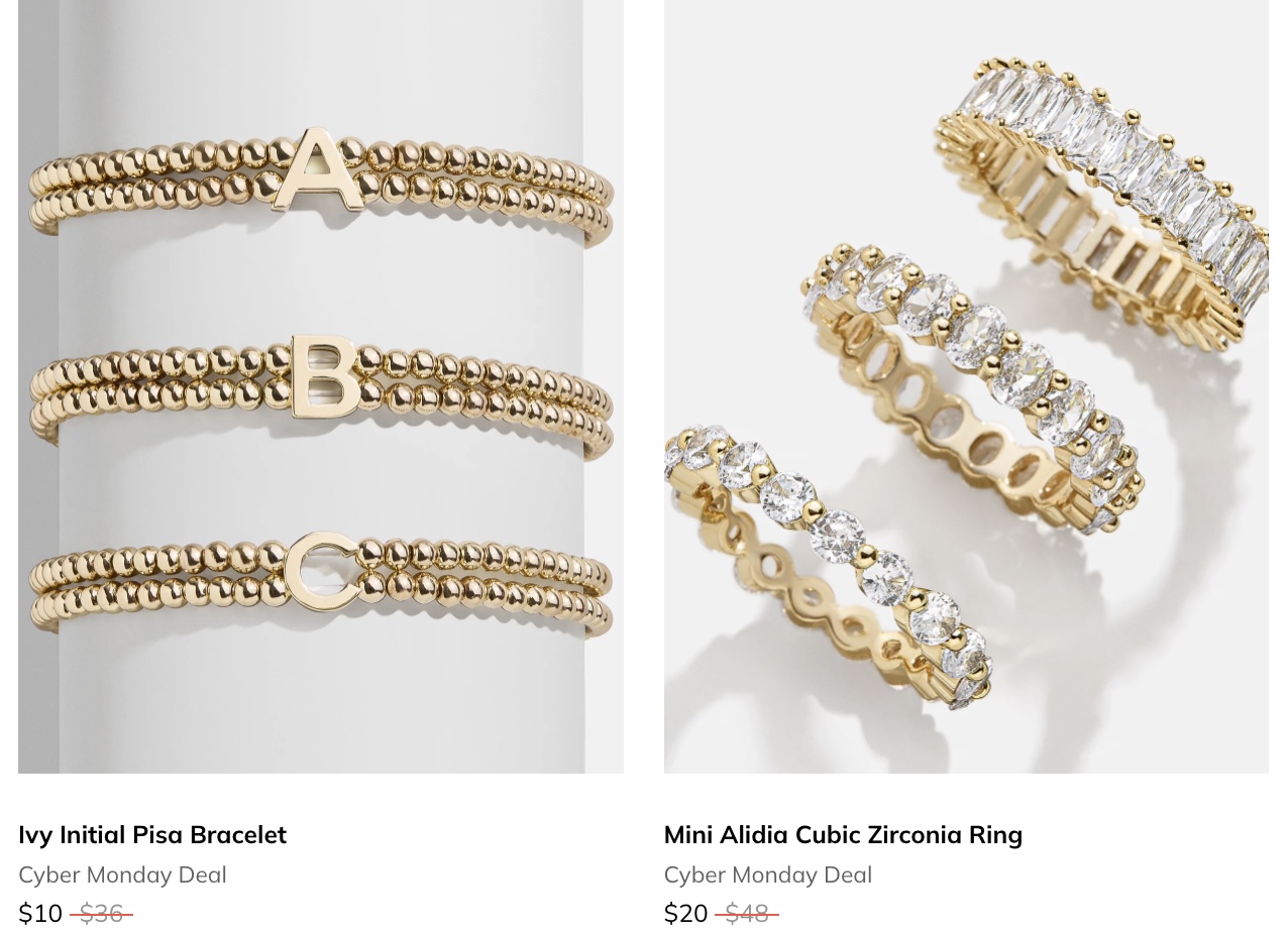 BaubleBar Black Friday & Cyber Monday Jewelry Deals