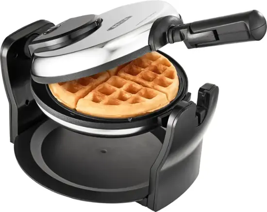 Bella – Nonstick Rotating Belgian Waffle Maker – Stainless Steel