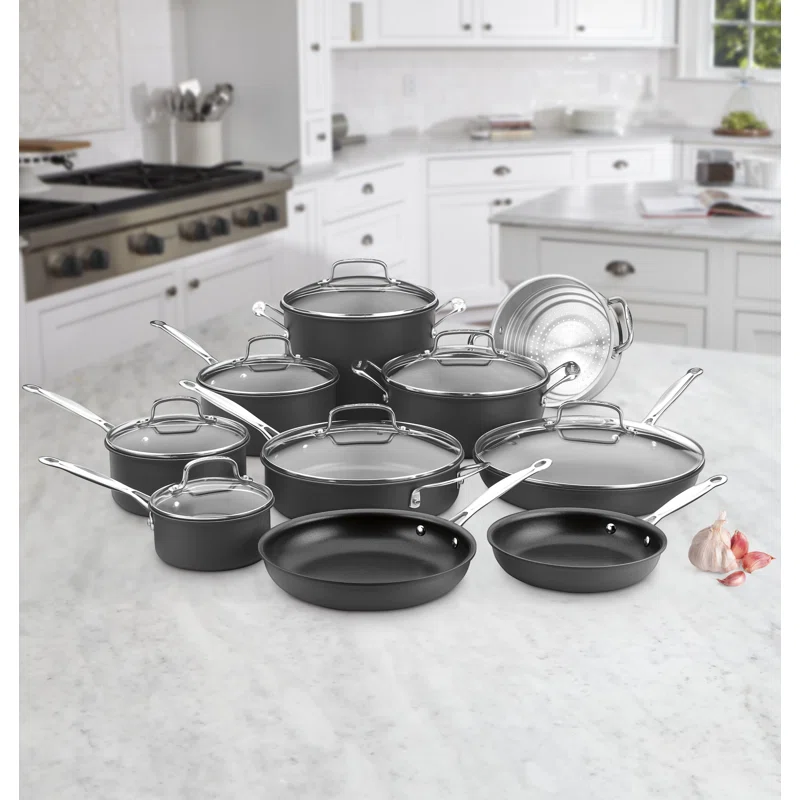 Cuisinart Chef’s Classic 17 Piece Non Stick Hard-Anodized Cookware Set