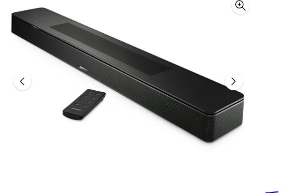 Bose Smart Soundbar 550 with Dolby Atmos, Sound Bar Speaker for TV, Black