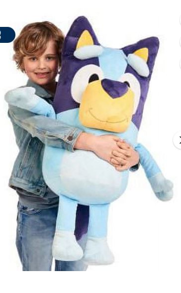 Bluey My Size Bluey, 3ft Plush, Ages 3+, Toddler Toy